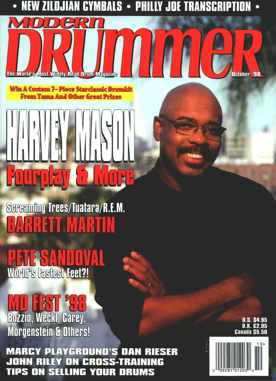 Modern Drummer October 1998